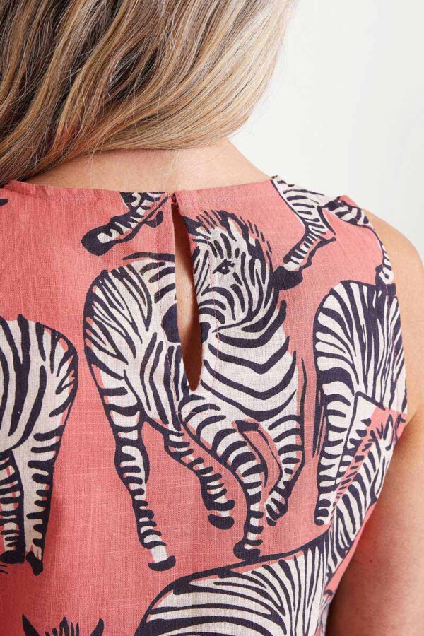 Safari print midi dress